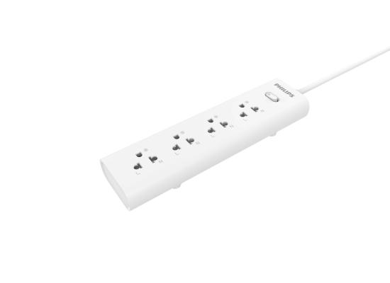 Philips Power Strip 4 AC Outlet with overload Protection, 2M EU